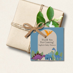 Dinosaurs, Pterodactyl, Footprint Baby Shower  Favour Tags