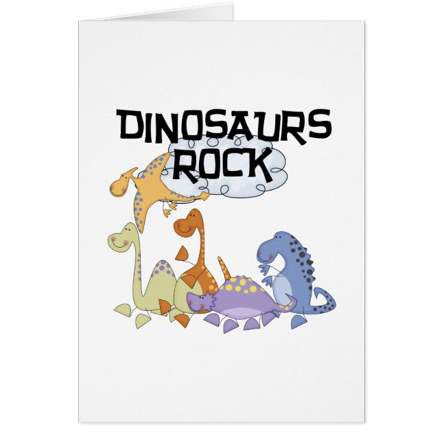 Dinosaurs Rock Tshirts and Gifts (Front)