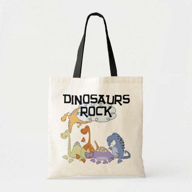 Dinosaurs Rock Tshirts and Gifts Tote Bag (Front)