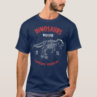Dinosaurs Ruled 60 Mln years Dino TRe Skeleton kid T-Shirt