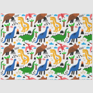 Dinosaurs seamless pattern  tissue paper