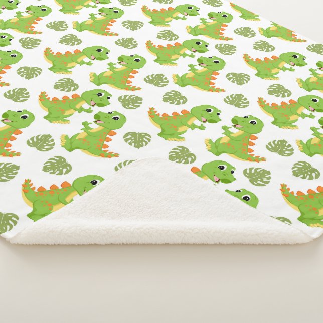 Dinosaurs! Sherpa Blanket (3/4)