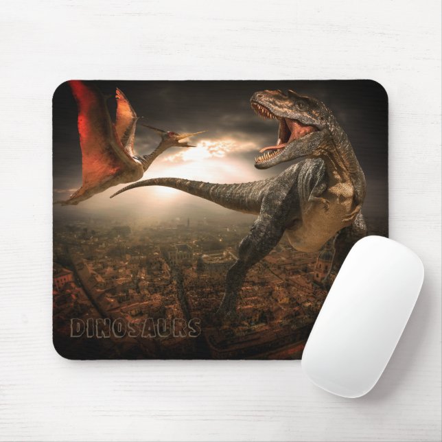Dinosaurs Survival Mousepad (With Mouse)