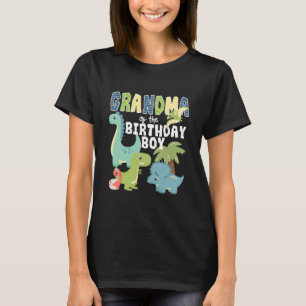 Dinosaurs Theme Birthday Grandma Of The Birthday T-Shirt