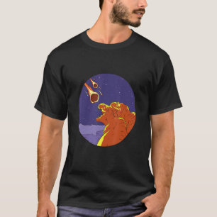 Dinosaurs Watching Their Own Extinction Comet Fal T-Shirt