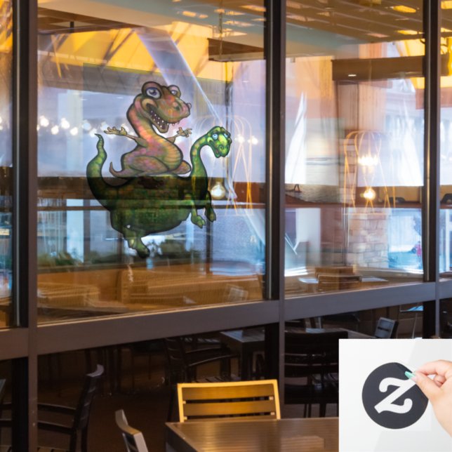 Dinosaurs Window Cling (Restaurant Window)