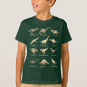 Dinosaurs with names T-Shirt