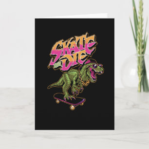 Dinosaurs with Skateboard Card