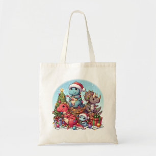 Dinosaurus Christmas , Tote Bag