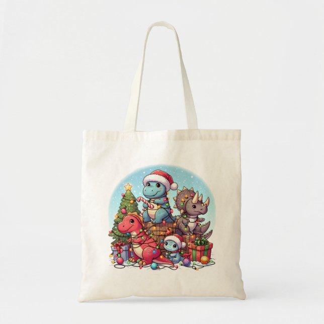 Dinosaurus Christmas ,  Tote Bag (Front)