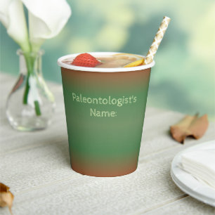 Dinosaurus Feestbeker – Paleontoloog Naamveld - Paper Cups