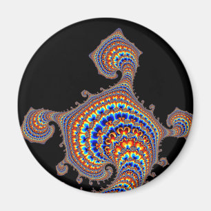 Dinozaur - Fractal Art Magnet