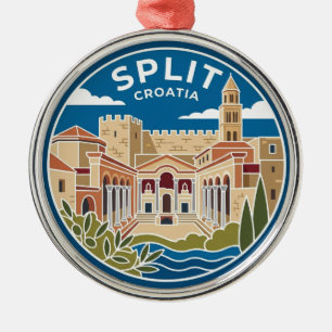 Diocletian's Palace Croatia Metal Ornament