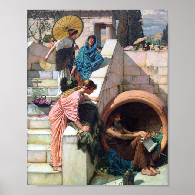 Diogenes 1882 By John William Waterhouse Poster (Front)