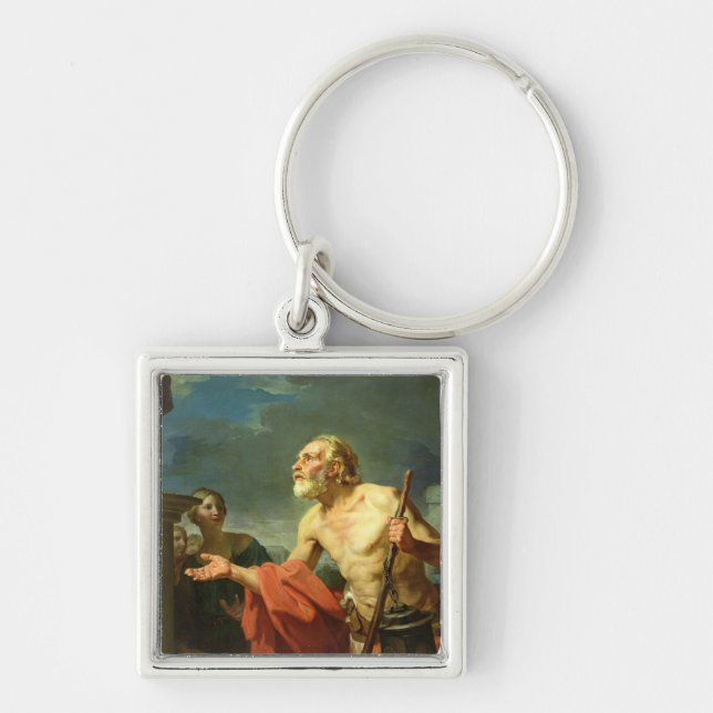 Diogenes Asking for Alms, 1767 Key Ring (Front)
