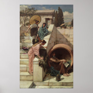 Diogenes by John William Waterhouse Poster
