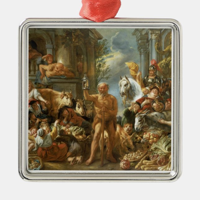 Diogenes Searching for an Honest Man, c.1650-55 (o Metal Ornament (Front)