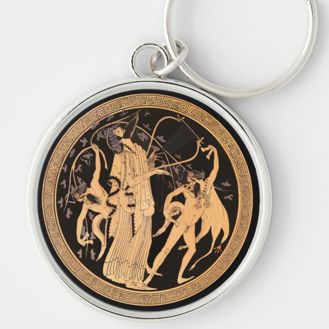 Dionysus and the Satyrs Key Ring (Front)