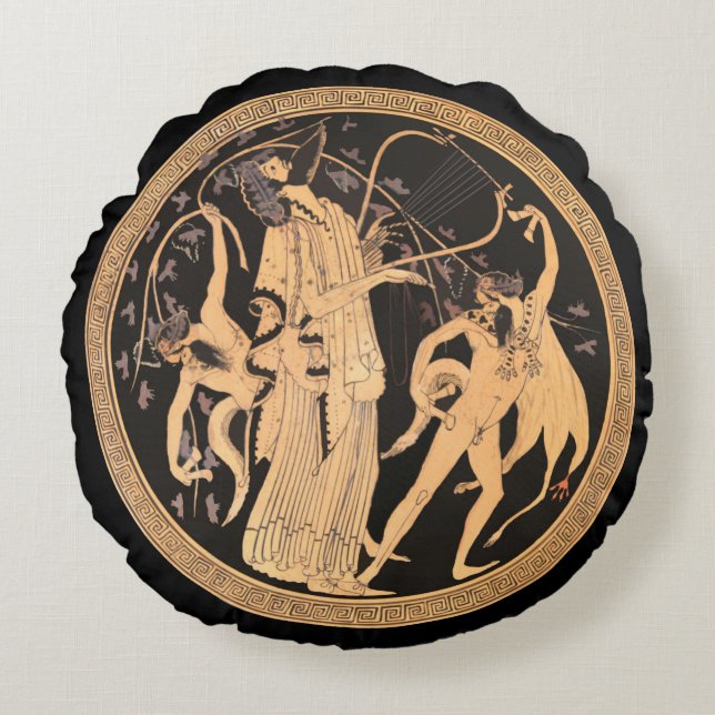 Dionysus and the Satyrs Round Cushion (Front)