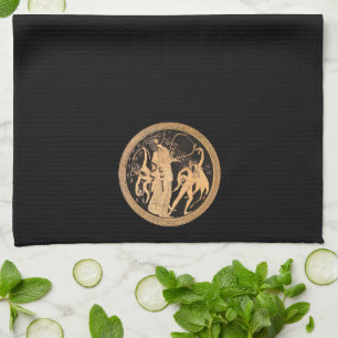 Dionysus and the Satyrs Tea Towel