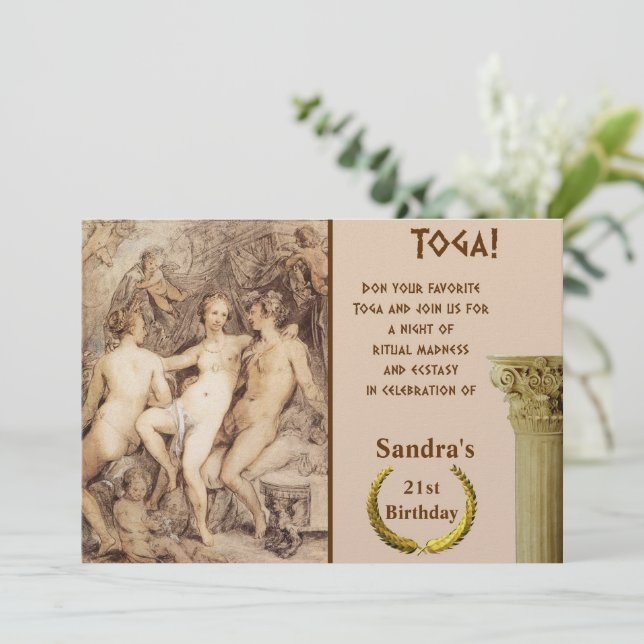 Dionysus and Venus Invitation (Standing Front)