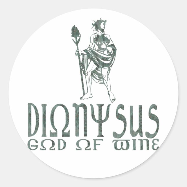 Dionysus Classic Round Sticker (Front)