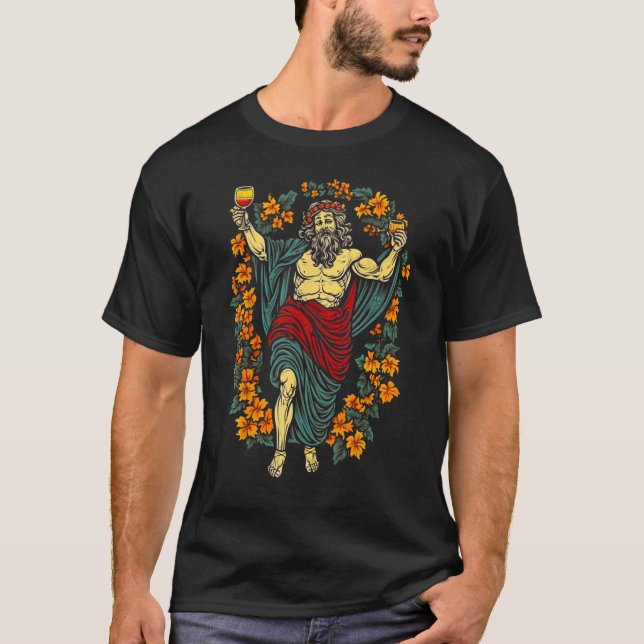 Dionysus Greek Mythology God T-Shirt (Front)