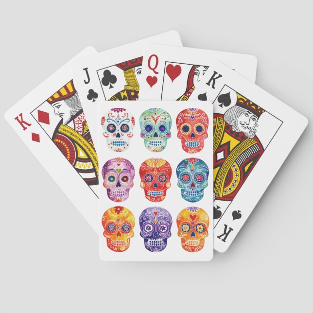 Dios de La Muertas Playing Cards (Back)
