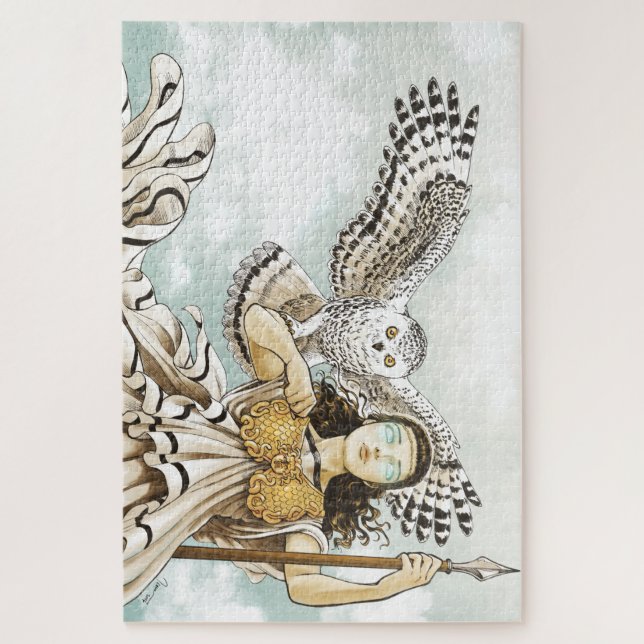 Diosa Atenea - Puzzle +1000 piezas (Vertical)