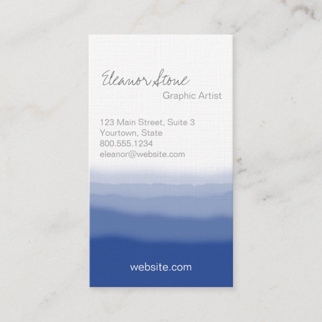 Dip Dye Effect Business Card (Front)