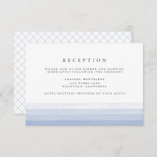 Dip Dye Watercolor Reception Card Amethyst
