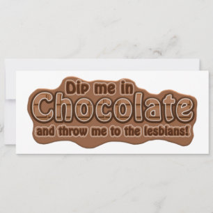 DIP ME IN CHOCOLATE invitation - customise