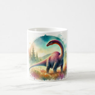Diplodocus Dreamscape 210824AREF102 - Watercolor Coffee Mug