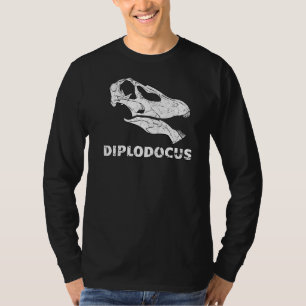 Diplodocus Fossil Skull Dinosaur Bones Diplodocus T-Shirt