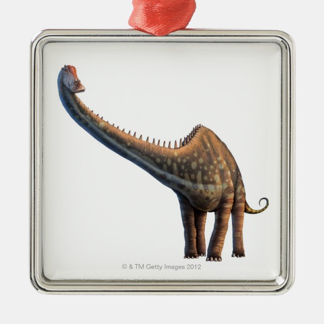 Diplodocus Metal Ornament (Front)