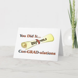 diploma card