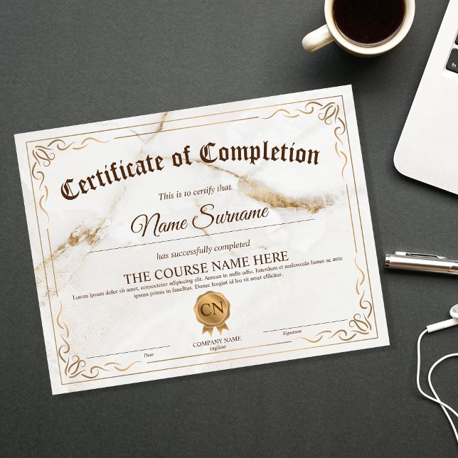 Diploma Certificate of Completion Award Course  (Creator Uploaded)