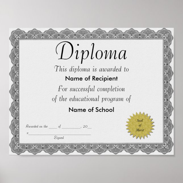 Diploma Poster (Front)