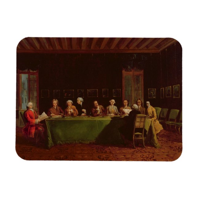Diplomats Meeting (oil on canvas) Magnet (Horizontal)