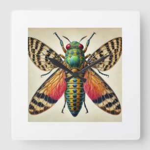 Dipluran Insect in Natural Habitat 220824IREF209 - Square Wall Clock