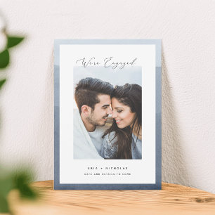 Dipped Border Photo Engagement Announcement