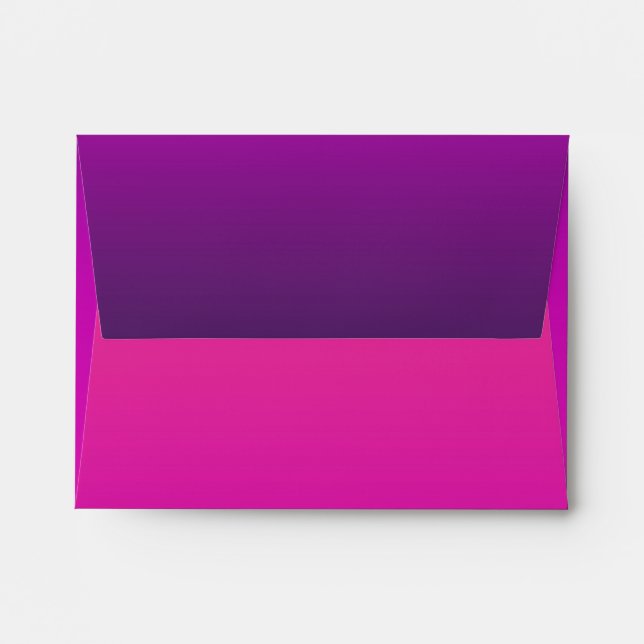 Dipped Pink Indian Princess Invitation Envelope (Back (Top Flap))