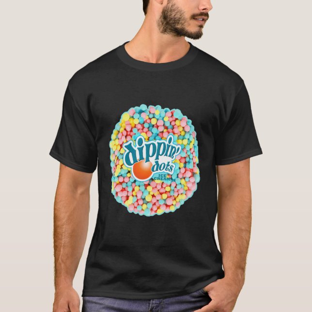 Dippin Dots - Rainbow Colour Ice Cream T-Shirt (Front)