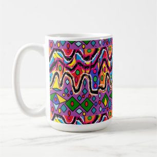 Dippy Hippy Retro painting style Coffee Mug