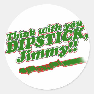 Dipstick Classic Round Sticker