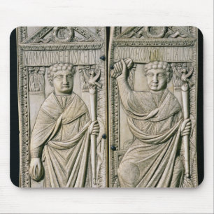 Diptych of Boethius  Consul in 487 AD Mouse Pad