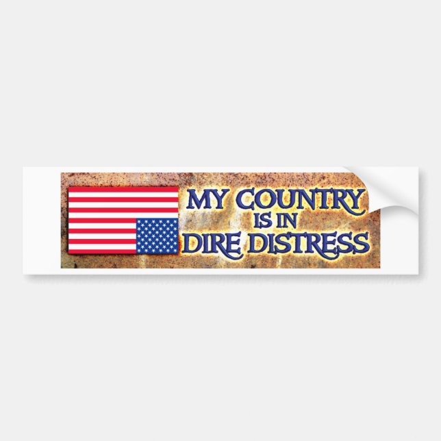 dire distress bumper sticker (Front)