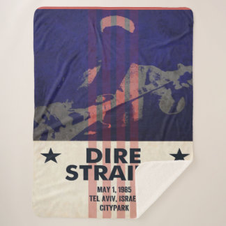 Dire Straits Tour Poster Blanket