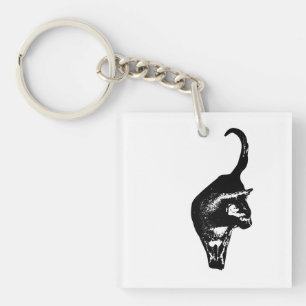 Direct Cat Charm Key Ring