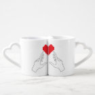 DIRECT Digital Heart Coffee Mug Set